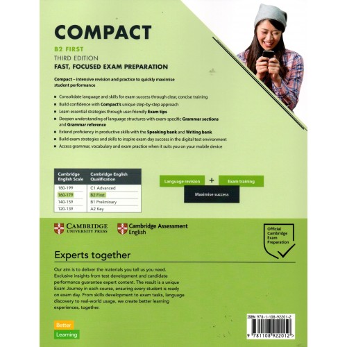 Compact B2 FIRST ( FCE ) Workbook With Answers 3rd Edition With Audio